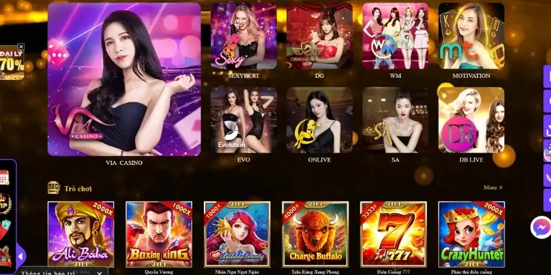 Những trò chơi giải trí đa dạng ý tưởng được cập nhật trên sảnh